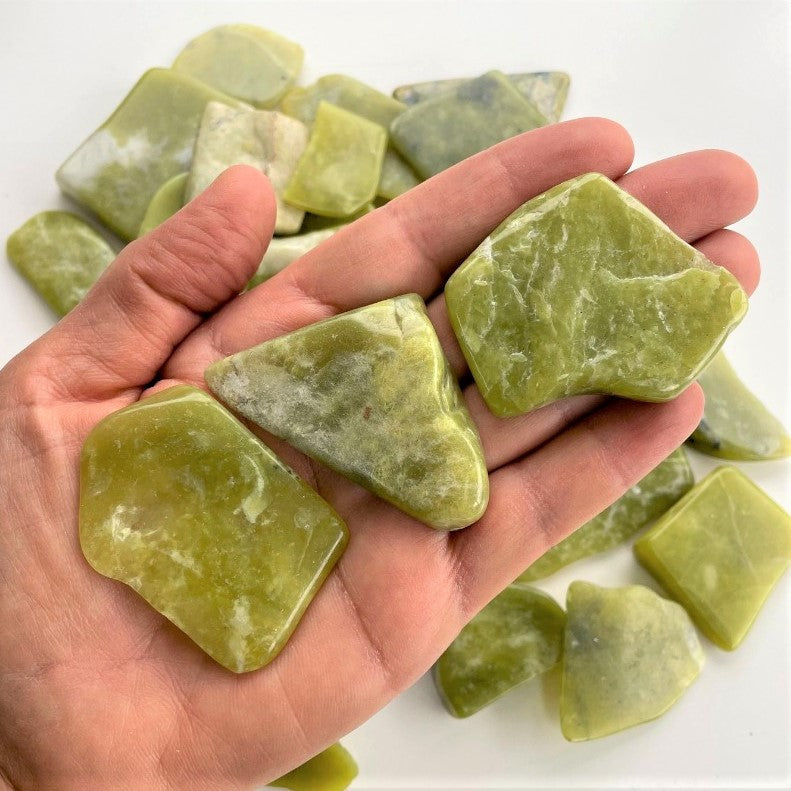 Polished Slabs - Serpentine - 500g(12-20)pc Polished Slabs - Serpentine - 500g(12-20)pc